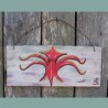 Primitive Abstract Sea Creature Nautical Decor Folk Art Beach Painting